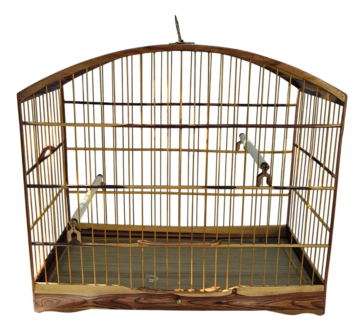 Gaiola Trinca Ferro Dia A Dia Fibra Madeira Jacarandá Jacaranda Mod 1