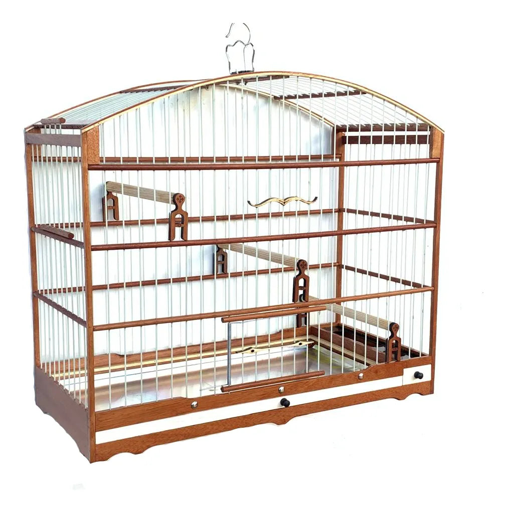 Gaiola Luxo Para Trinca Ferro Sabia De Madeira Cedrinho Vermelho