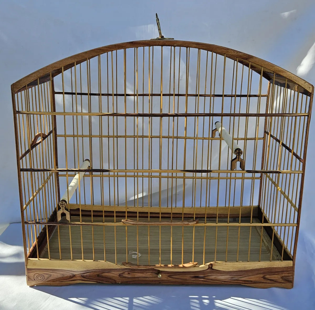 Gaiola Trinca Ferro Dia A Dia Fibra Madeira Jacarandá Jacaranda Mod 1